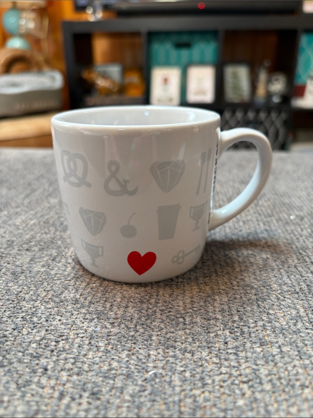 Starbucks Things I love with Red Heart Mug